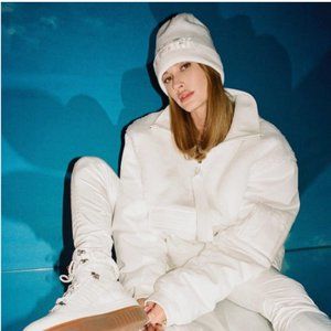 NWT IVY PARK x adidas Icy Park Beanie Core White OS